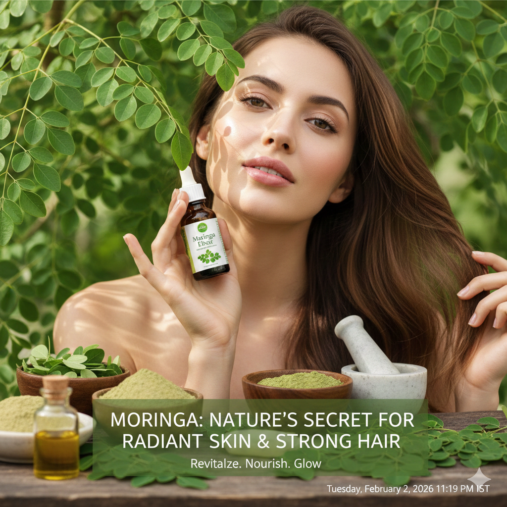 Moringa for skin and hair health