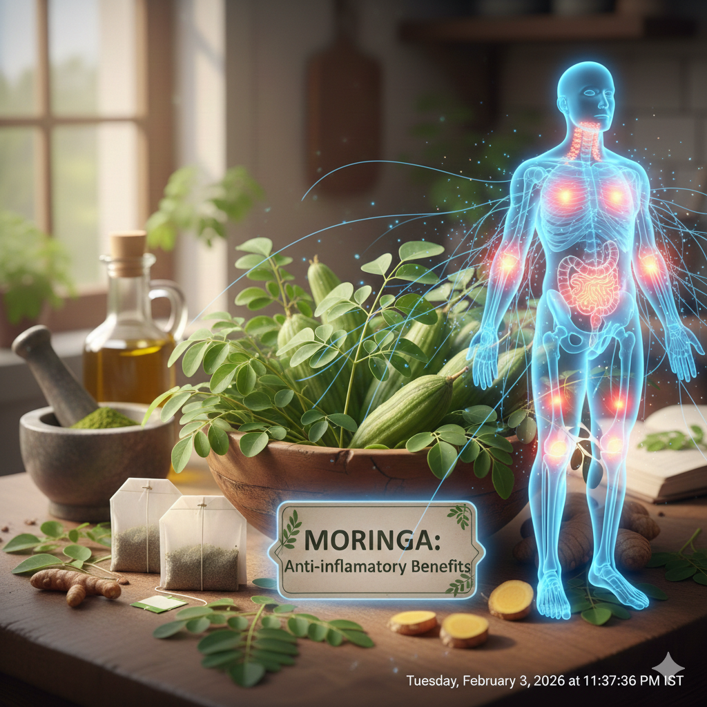 Anti-inflammatory benefits of moringa